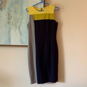Great colorblock Calvin Klein dress!